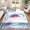 Colorado Avalanche Teppich Fußmatte für Wohnzimmer oder Schlafzimmer Schutzmatte unter dem Stuhl Bürodeko Weihnachtsgeschenk Geburtstagsgeschenk