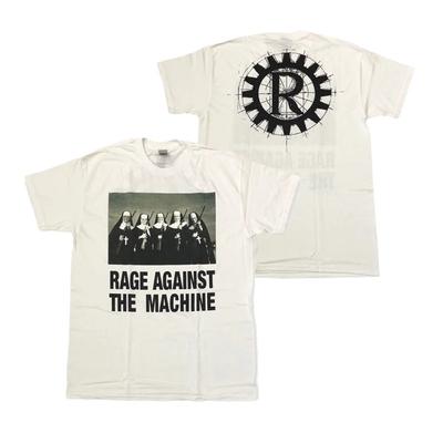 Rage Against The Machine Nuns With Guns Double Sided Graphic Print Rock Metal Band Streetwear T-Shirt