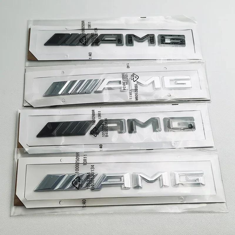 3D ABS Schwarzes Logo AMG Emblem Buchstaben Auto Kofferraum Plakette Für Mercedes Benz W204 W205 W176 W177 W212 W213 AMG Aufkleber Zubehör