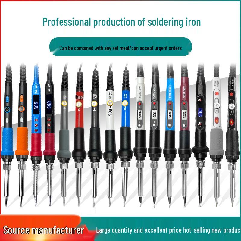 60W Soldering Iron Kit: 20-Piece Set with Adjustable Temperature for Home Welding and Repair.