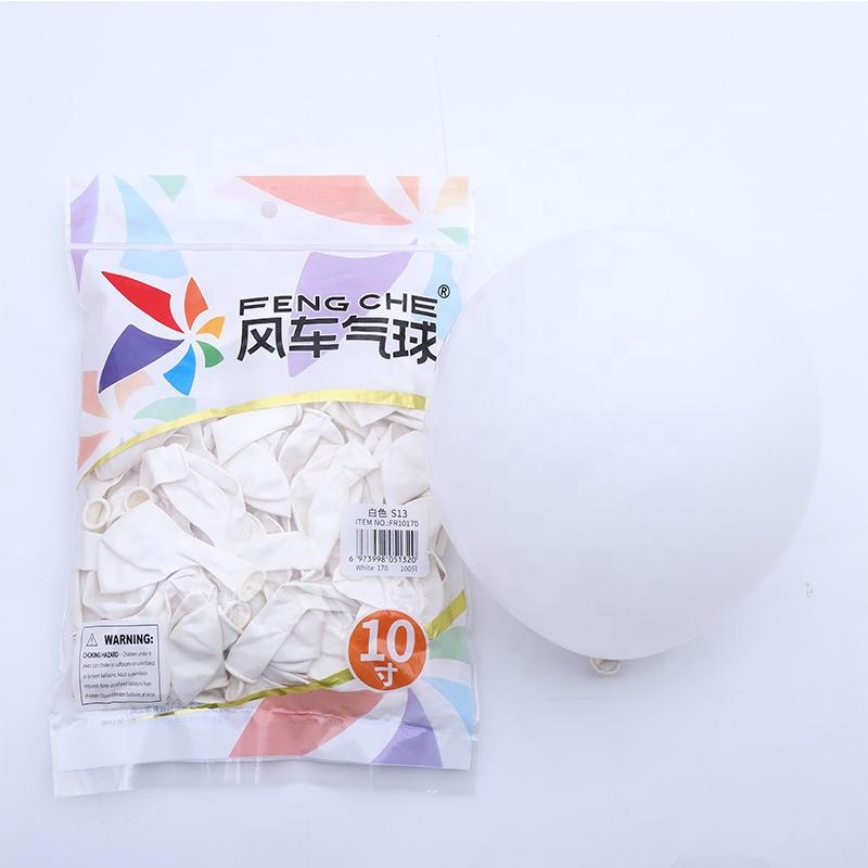 100 Stück Beutel 10 Zoll Professioneller Ballon Happy Birthday Rund Matt Verschiedene Farben Regenbogen Latexballon Packung mit 100