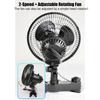 Swivelling Grow Tent Clip Fan Powerful Oscillating Ventilation for Hydroponics Circulation Cooling For Hydroponics Greenhouses