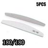 5Pcs Professional Nail File Buffer Polisher Accesorios Boat Polishing Sanding Buffing 80/100/150/180 /240 Manicure Care Tools