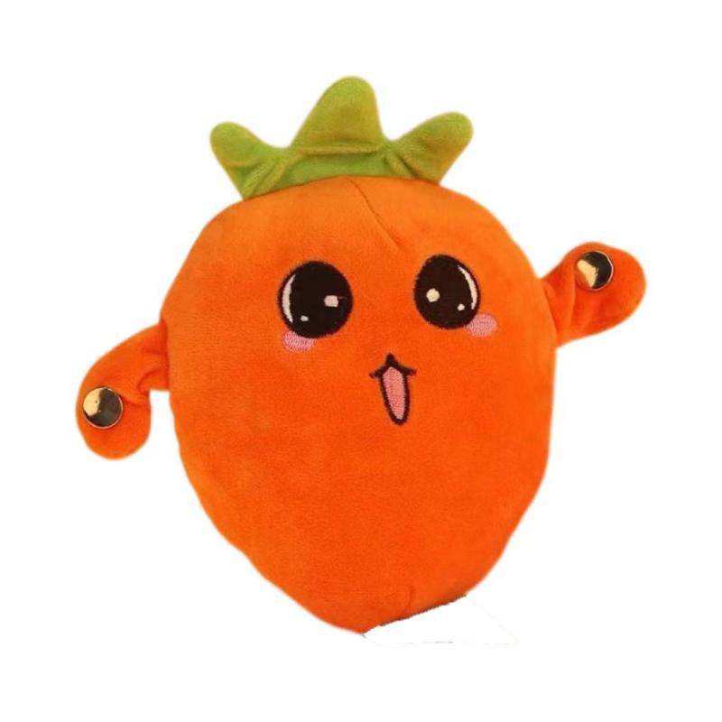 1Pcs Christmas Gift Banana Baby Beat Sensing Creative Fruit Novelty Parent-Child Musical Interactive Piano Toy Plush Doll