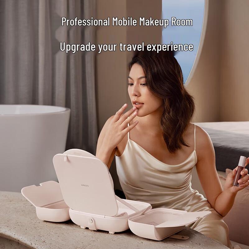 Miguang LED Portable Foldable Smart Makeup Mirror