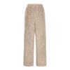 Women's Fashionable Loose-Fit Trousers Sporty Fleece-Lined Solid-Colour Long Trousers