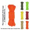 5MM Reflective Tent Guy Rope, 32 Feet Camping Rope Cord Guy Line for Camping Tent Fixation, Travel Backpacks, Outdoor