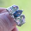 Charm Purple Glass Filled Ring Zircon Classic Hollow Glass Filled Engagement Wedding Rings for Women Party Accessories Gift