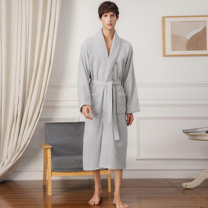 

Унисекс Впитывающий воду халат - Белый, Идеален для пар и отелей Extra Large