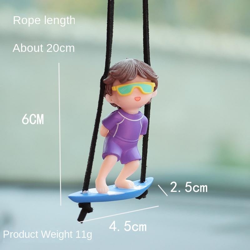 

Китовый серфинг дайвер мультяшное зеркало заднего вида для автомобиля подвеска для автомобиля подвеска для украшения салона автомобиля