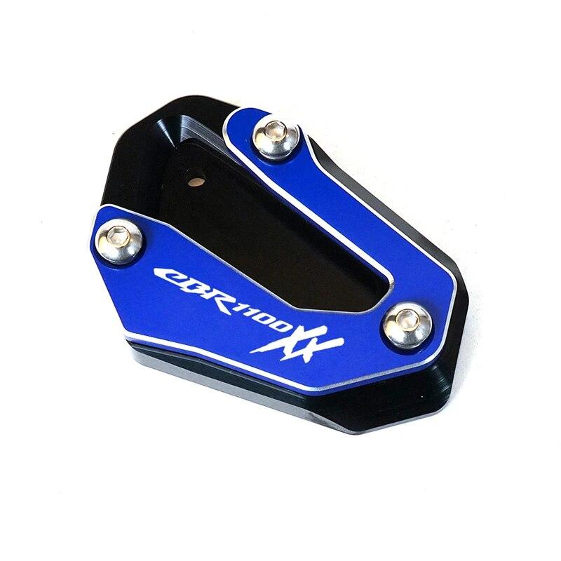 For HONDA CBR1100XX CBR 1100 XX 1100XX CBR1100 XX 1996-2008 Motorcycle CNC Support Plate Kickstand Foot Side Stand Extension Pad
