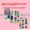 100D Chiffon High-Density All-Polyester Soft Breathable Fabric for Fashionable Women's Dresses and Shirts