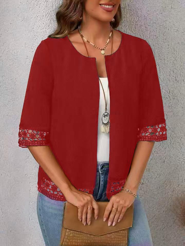 2025 Summer Women's Lightweight Pleated Sun Protection Cardigan - Versatile Loose Fit