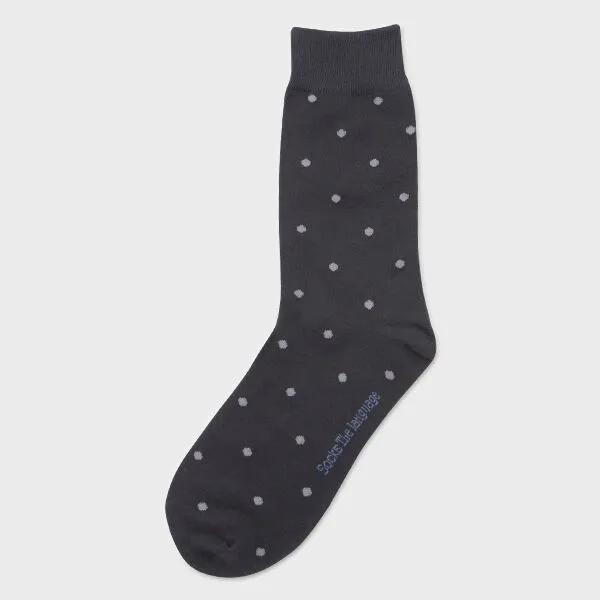 Wit Dot Socks (Charcoal Gray)