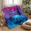 Futuristic Game Controller Theme Blanket Lightweight Warm Flannel Blanket Decorative Throw Blanket for Home Decoration