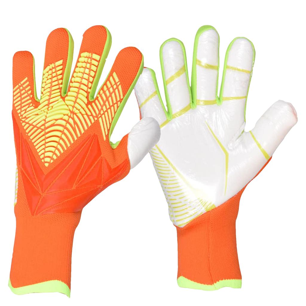 Guanti da Portiere da Calcio in Lattice Guanto da Portiere Guanto da Portiere Antiscivolo Attrezzatura per la Protezione delle Dita Calcio Giovanile Tutto per il Calcio