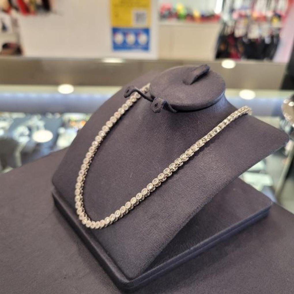 Atria One-Line Chain Tennis N Necklace AAANETN0003WHF