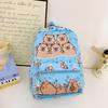 Capacity Capybara Large Backpack Kid Leisure Cartoon Animal Schoolbag Breathable