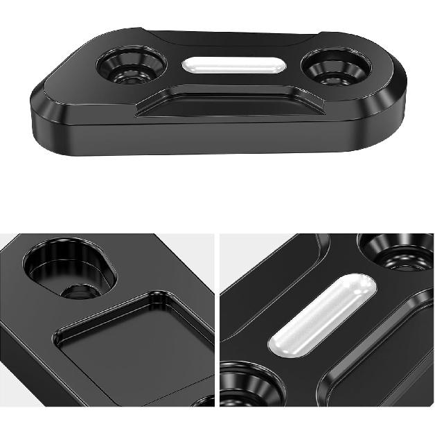 NICECNC Black Engine Cover Inspection Cover Compatible with Harley Iron 1200 XL1200NS 2018-2021, Roadster XL883R 2014-2015, Sportster 1200 Custom