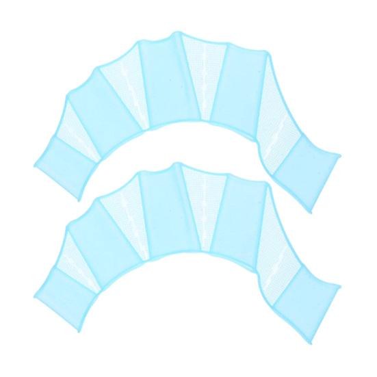 1 Pair Silicone Swimming Hand Fins Kids Adults Beginner Professional Aquatic Swim Training Fins Webbed Flippers Palms Swim Gear