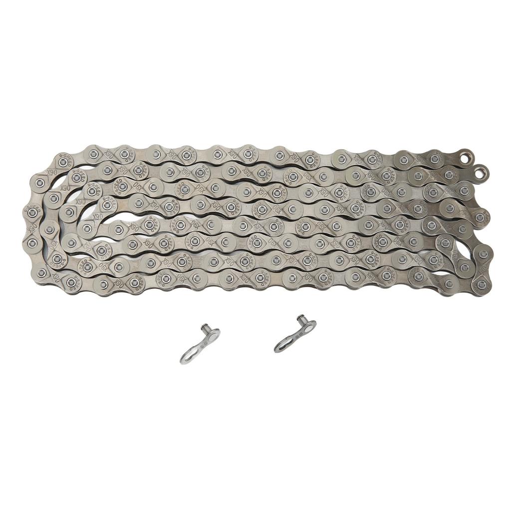 9 Speed Bike Chain Carbon Steel Bicycle Chain Brown for Road Mountain Bike Replacement Repair Part