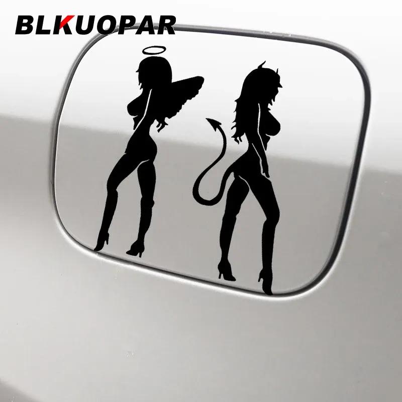BLKUOPAR For Angel Devil Sexy Girl Car Stickers Occlusion Scratch Personality Decals Creative Surfboard Skateboard Decor