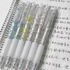 6 pz/set Penna Gel Cancellabile per Bambini Kawaii Cartone Animato Coniglio Orso Stile Penna Gel Cancelleria 0.5mm Colore Blu Penna da Scrittura Cancellabile