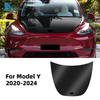 Carbon Fiber Pattern PPF Car Paint Protection Engine Film Trim for Tesla Model 3 Model Y 2020-2025 Highland 2025 Juniper 2025-up