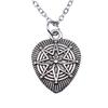 Peach Heart Angel Wings Sweet Pendant Antique Silver Metal Boys Collar Necklace High Quality Gift