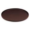 DX0 Round Tray Meta Fugen Lacquerware Made In Japan J-kitchens (Tray) Brown, Lacquer, Non-Slip, 30cm, (ABS Resin),
