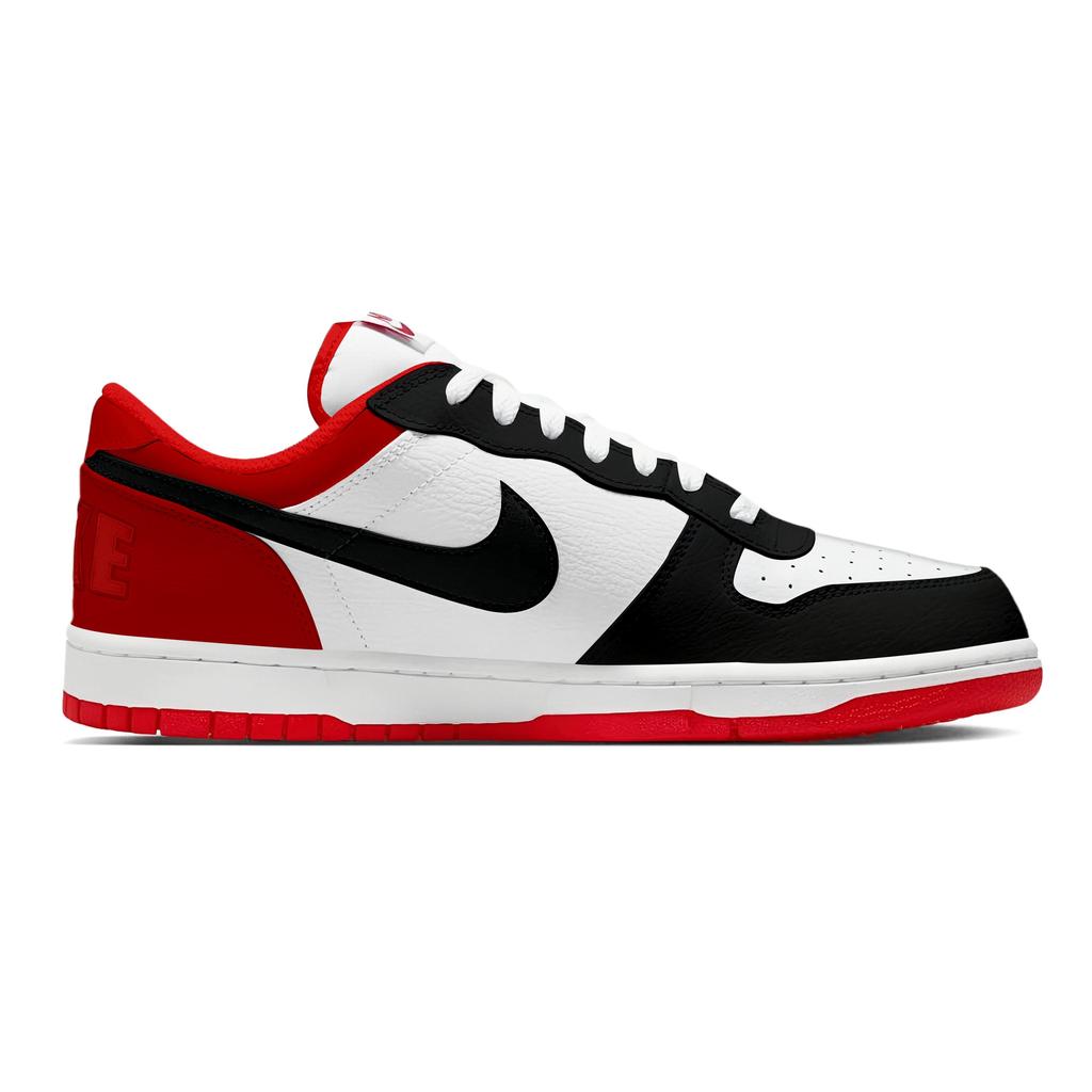 Nike Big Horse Year Totem Low Top Skateboard Shoes Men's Black Red 355152-150(Team282-)