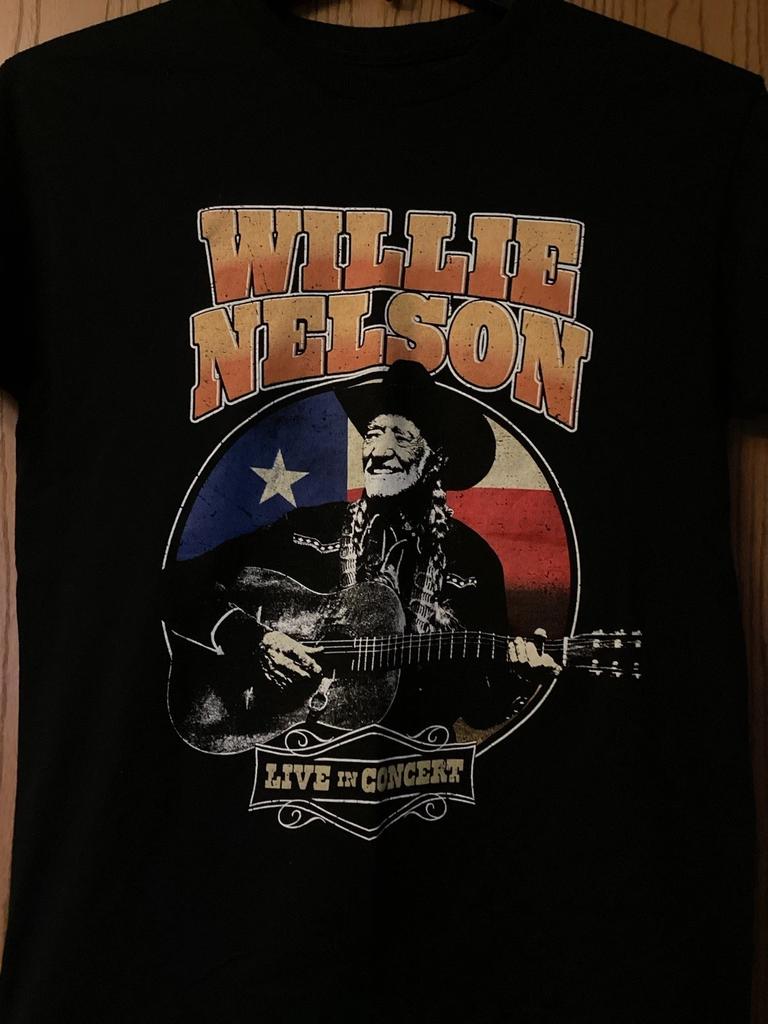 Willie Nelson - “Live In Concert - 2023” - Black Shirt - 2 Sided - M