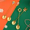 Christmas Coffee Spoons Forks Stainless Steel Spoon Tableware Coffee Tea Dessert Forks Kitchen Accessories Christmas Gifts