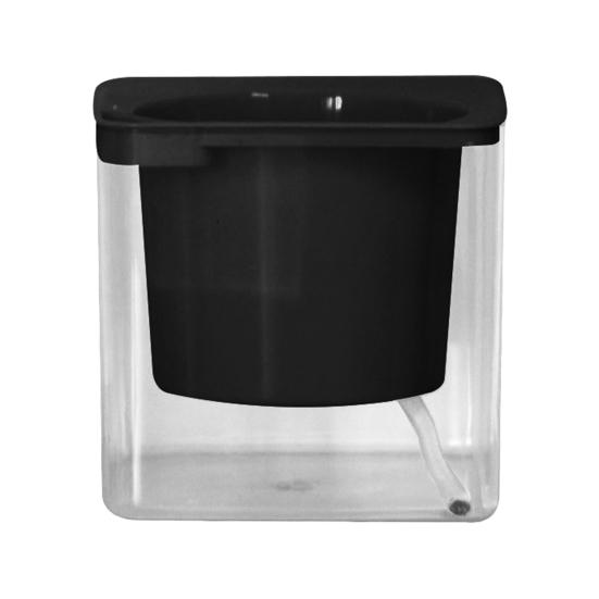 Samozavlažovací květináč Automatický zavlažovací květináč s absorpčním bavlněným provázkem Květináč pro uchovávání vody s drenážním otvorem pro pokojové a venkovní rostliny