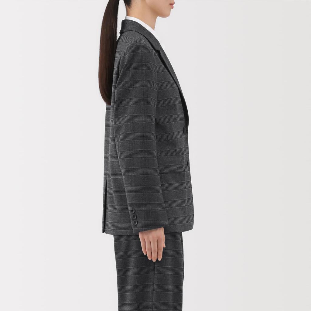 MUJI Brushed Tailored Size BD10OA5A Women's Jacket, Brown, Small,