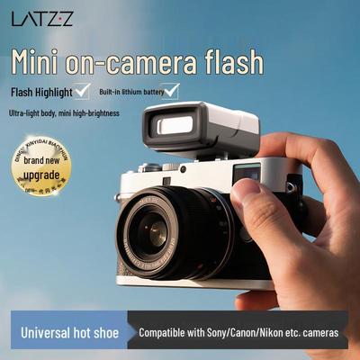 Kompakter Universal-Mini-Kamerablitz mit Blitzschuh für spiegellose und SLR-Kameras