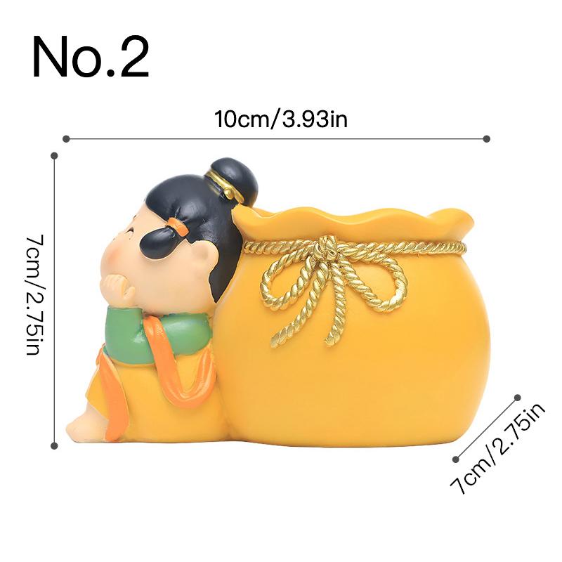 

Милый цветочный горшок для девочек, сочный горшок для цветов, домашний декор, украшение для дома, изысканные украшения из смолы, горшок для растений бонсай No.2