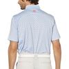 FootJoy Skyway Men's Bud Pattern Short Sleeve Button-Down Golf Shirt, Size M (FJ-S25-S25, 34577-M)