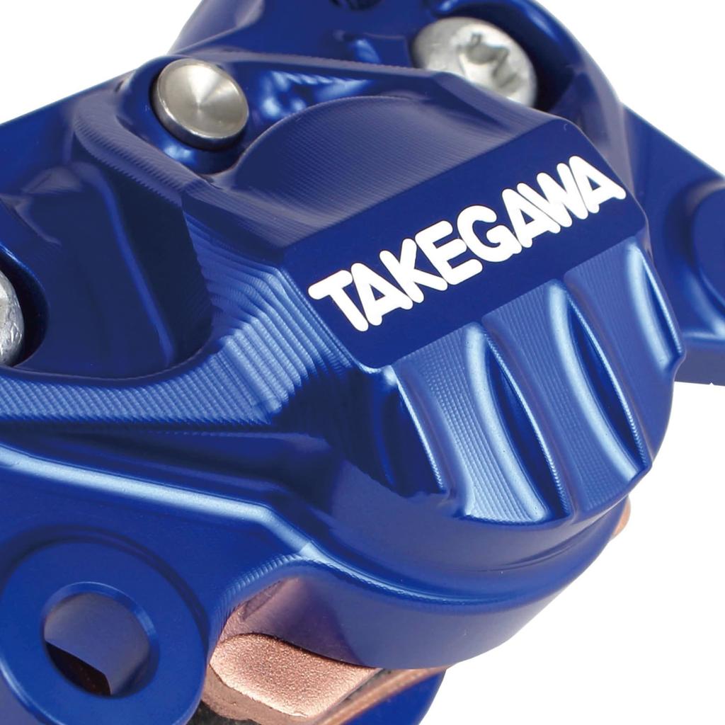 Spezialteile Takegawa Aluminium Billet Bremssattel Universal Teilenummer (TAKEGAWA) 2-TOPF (blau) 06-08-0269