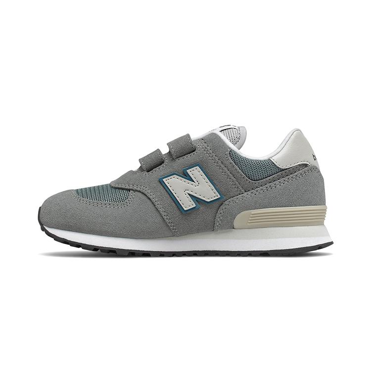

New Balance NB 574 Cushioning, Wear Resistant Low top Kids Running Shoes Gray Blue Children Aged 3 7 Years Old PV574BA1 32.5