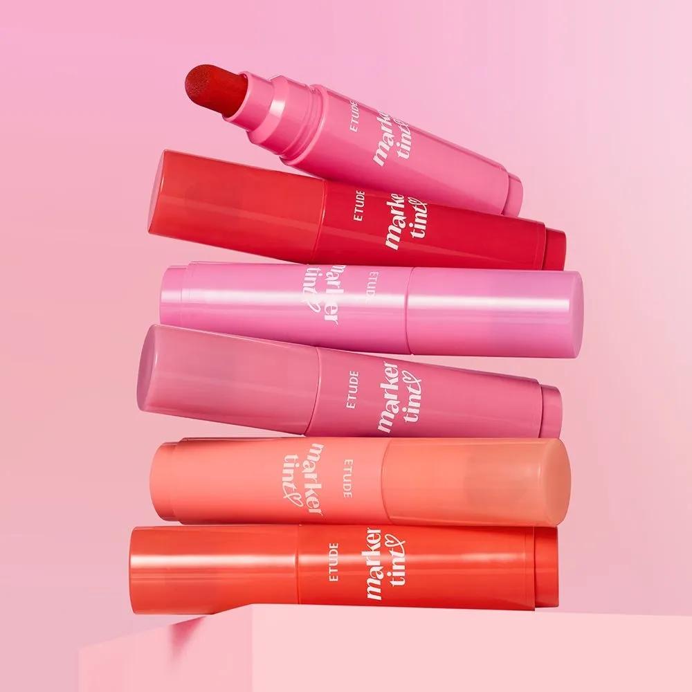 (Neue Farbveröffentlichung) Liebes Darling Marker Tint / Ein Lippenstift-Tint, der mit einem einzigen Auftrag lebhaft färbt