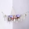 1/2pcs Handmade Cotton Rope Braided Tassel Hanging Storage Net Bohemian Style Home Wall Decoration Multi-functional Storage Net