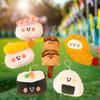 Adorable Soft Food Shaped Keyring Sushi Hanging Decor Backpack Charm Novelty Gift