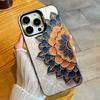 Artistic Flowers HD Printed  Phone Case For iPhone 16 17 15 14 12 13 Pro Max Black Color Shockproof Cover