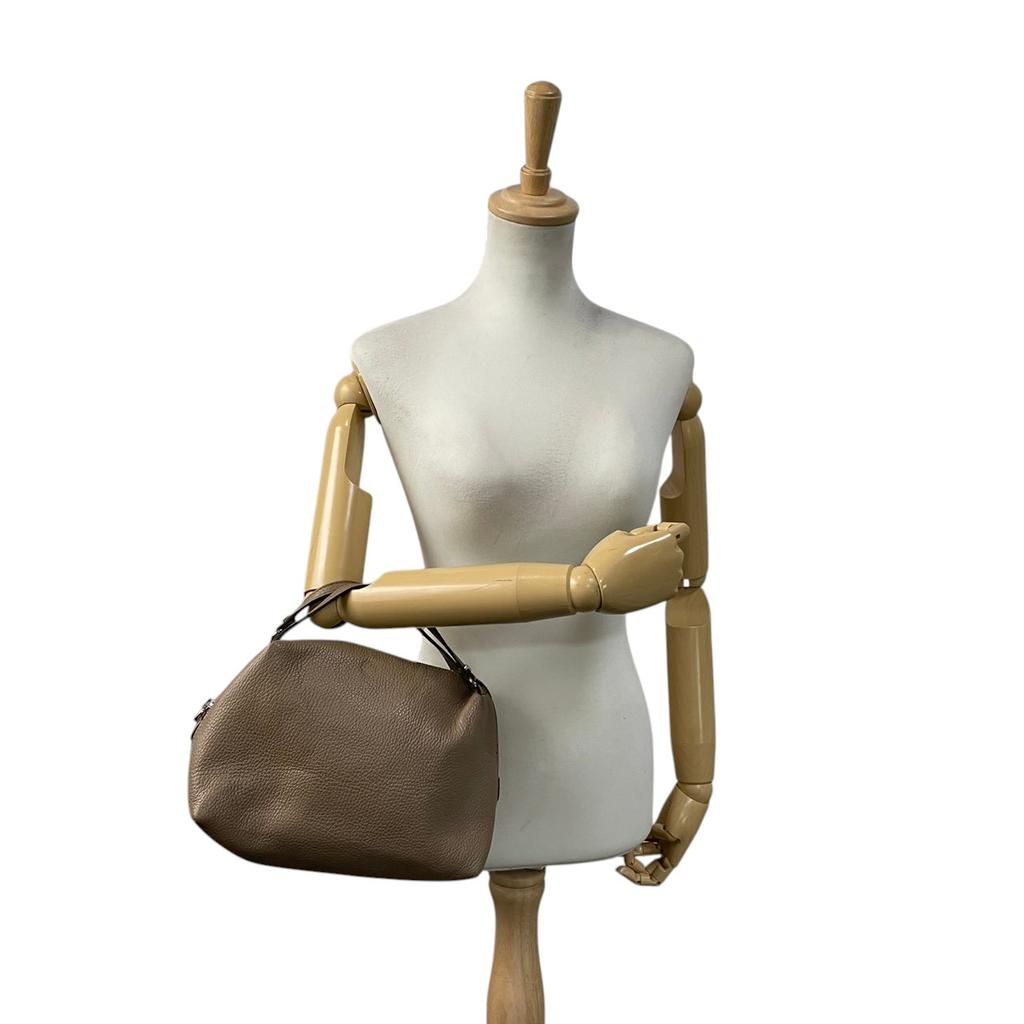 Used  Shoulder Bag ALIFAShoulder Bag light brown leather Women