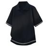 Pullover mit kurzen Ärmeln Revers Poloshirt