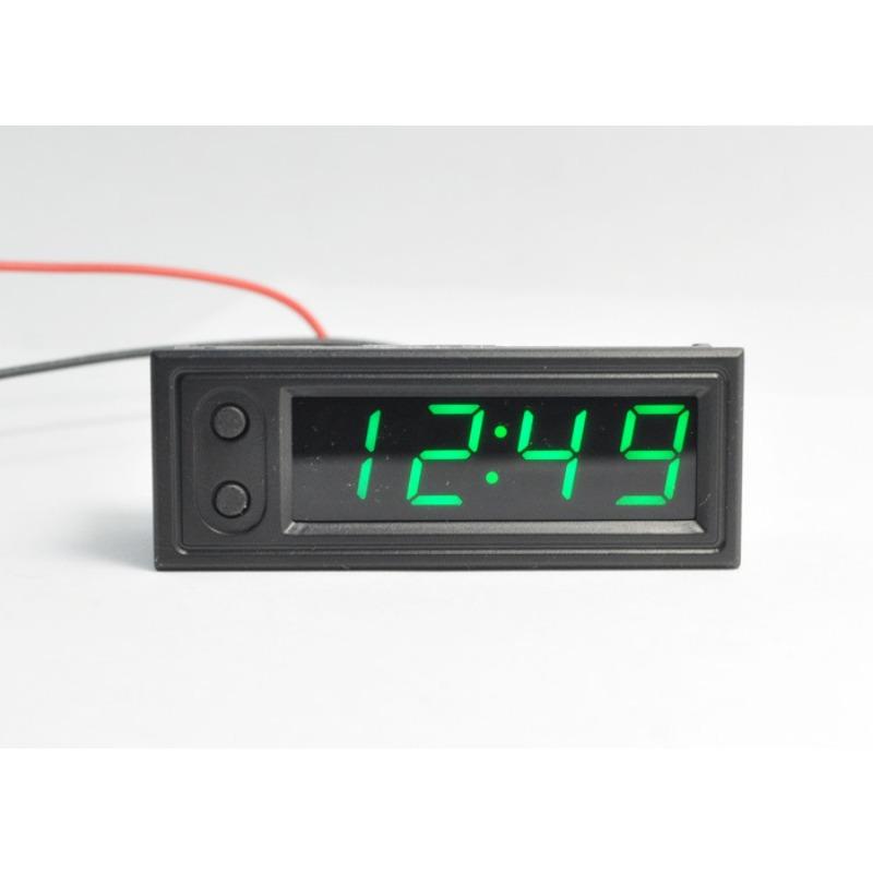 

Автомобільний комплект 12 В 3-в-1, термометр + вольтметр + годинник, світлодіодний цифровий дисплей 5.8*2.2cm зелений