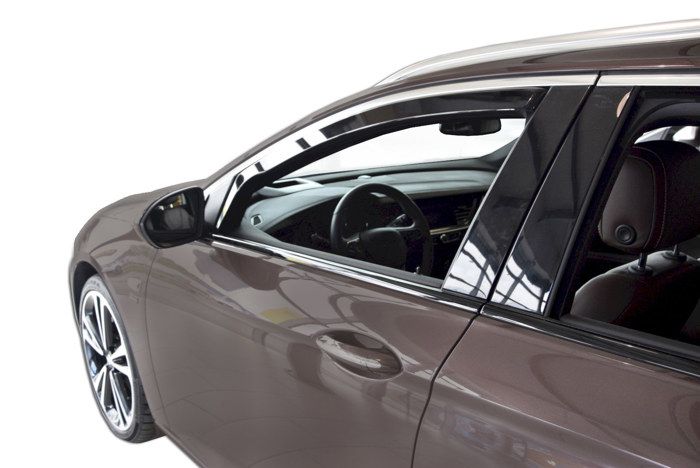 Air Deflectors - SCOUTT - Opel Insignia - Smoked - Easy Installation - Reinforced Acrylic