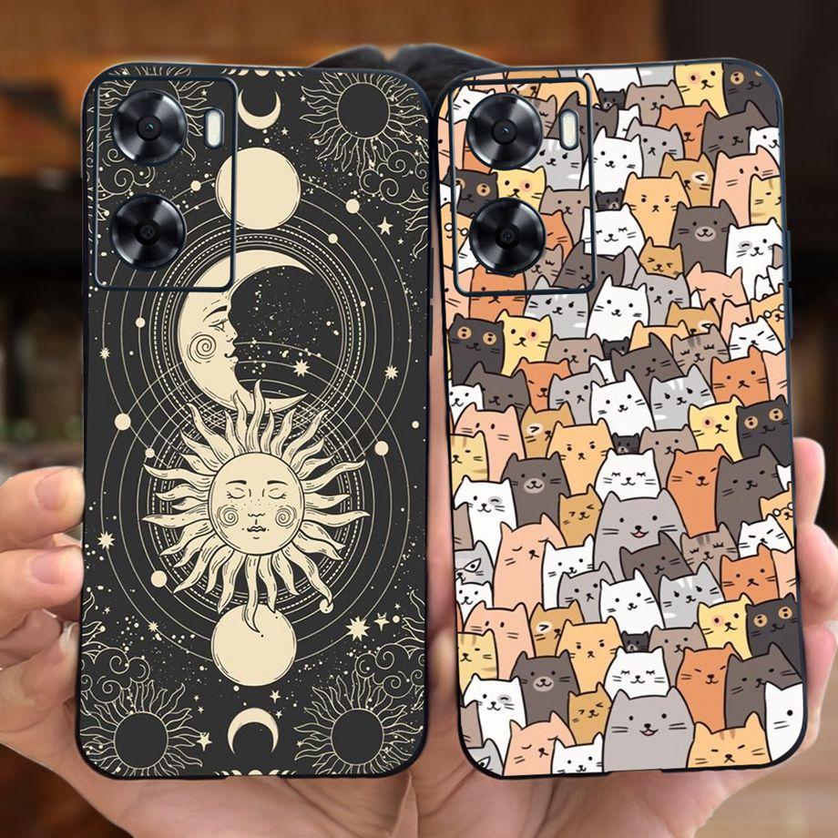 Für OPPO A57 4G CPH2387 Hülle Für OPPO A77 4G A77s A57s A57e Handyhülle Weiches Flüssigsilikon TPU Hülle Für OppoA57 Astronauten Tasche