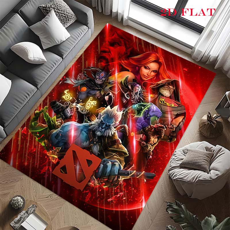 DOTA 2 Carpet Rug for Living Room Bedroom Home Sofa Decoration,Kids play Nonslip Floor Mat